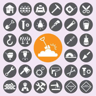 İnşaat simgeler set.vector/eps10.