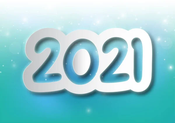 Новим 2021 Роком 2021 Вітальна Листівка Абстрактний Фон 2021 Фон — стоковий вектор