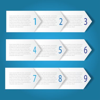 Tasarım temiz sayı afiş şablon/grafik veya Web sitesi düzeni.