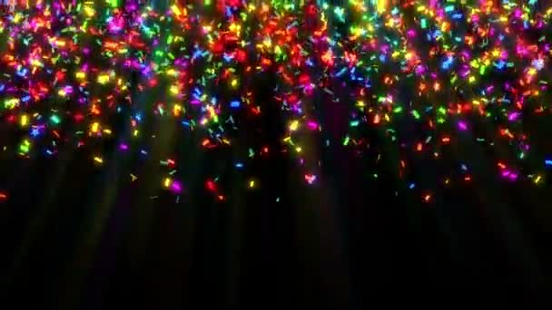 Colorful Confetti — Stock Video