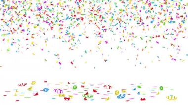 Renkli konfeti - alfa kanalı dahil