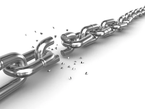 Broken chain — Stock Photo, Image