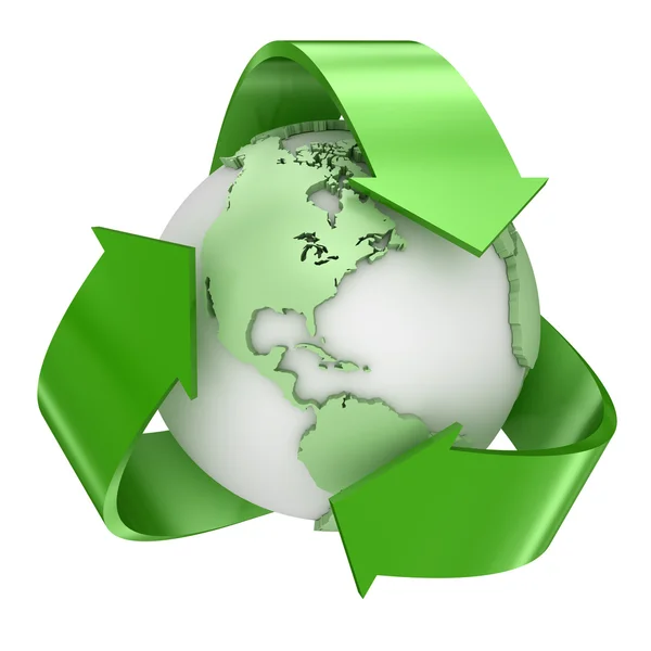 Recycle earth symbol — Stock Photo, Image