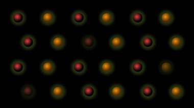 Plastik 3D küreler ile soyut arkaplan resimleme.