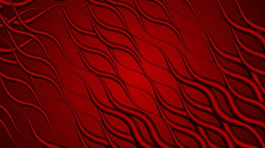 Dalgasız çizgiler çizimi olan kırmızı renkli arkaplan.