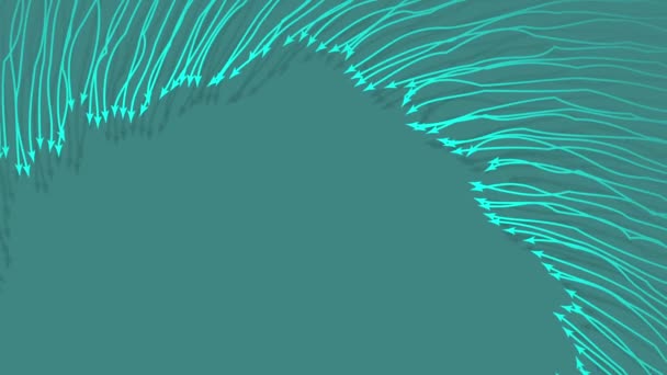 Abstarct fondo azul con flechas en vídeo 4k. — Vídeos de Stock