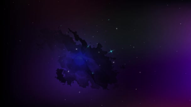 Фиолетовый фон неба с вспышками в 4k видео. — стоковое видео