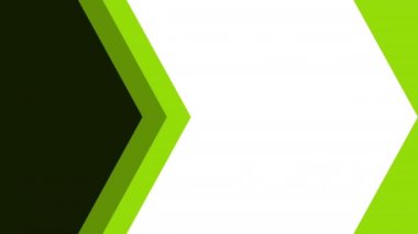 Çizgi film yeşil geri dönüşüm simgesi tasarımının 4k videosu.