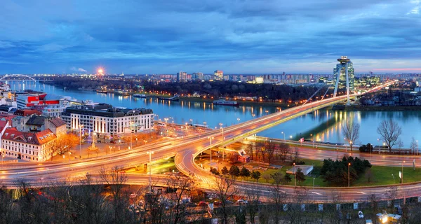 Bratislava Bridge - Slovakia — Stock Photo, Image