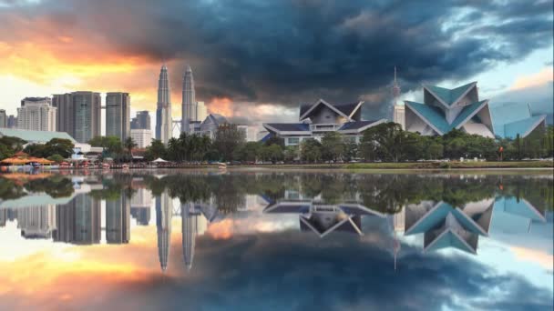 Kuala Lumpur, Malesia skyline Time lapse — Video Stock