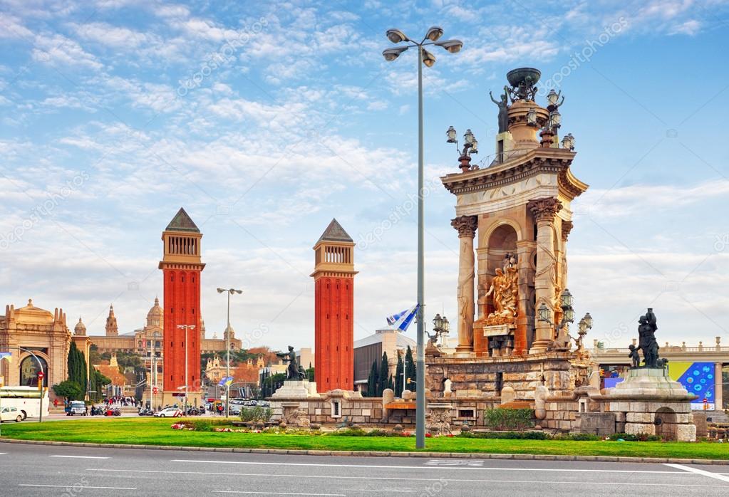 View of the center of Barcelona. Spain