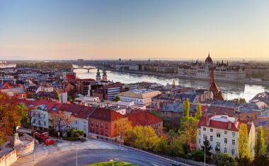 Budapeşte manzarası gündoğumu
