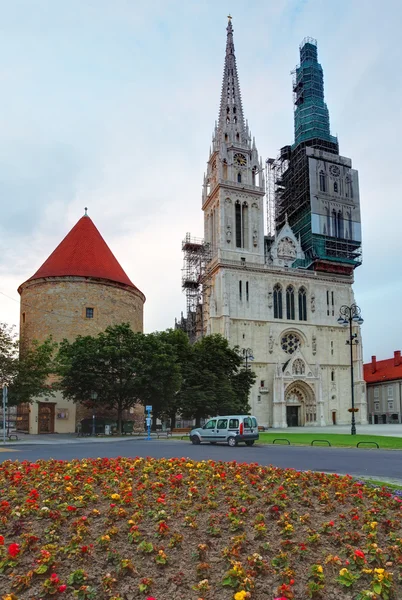Zagreb, cathedral in Croatia — Stock Photo, Image
