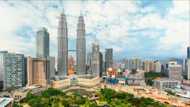 Kuala Lumpur, Malásia. Desfasamento temporal — Vídeo de Stock