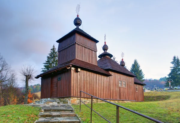 Houten kerk, Korejovce, Slowakije — Stockfoto