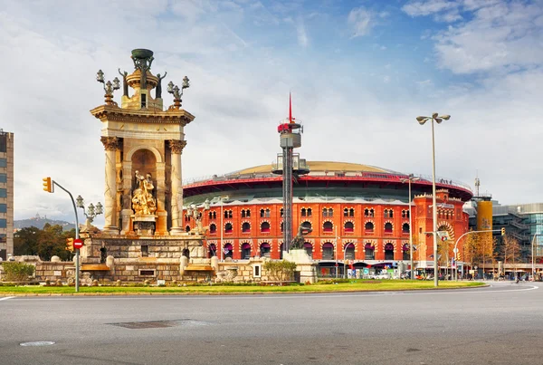 Oude Arena gebouw in Barcelona, Catalonië, Spanje. — Stockfoto