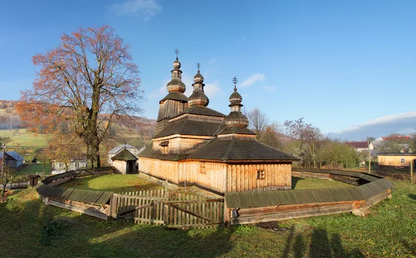 Houten kerkje in Bodruzal — Stockfoto