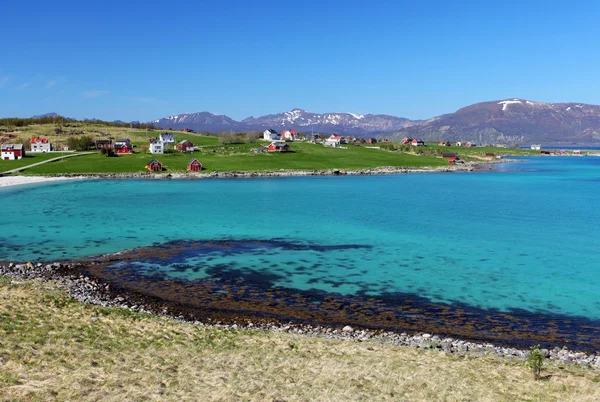 Pobřeží lofoten ostrovy, Norsko — Stock fotografie