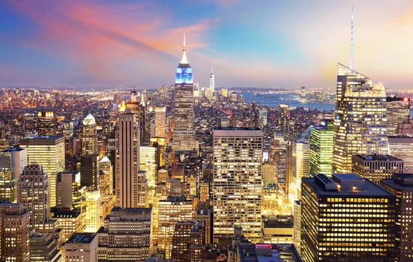 New York City - Manhattan látképének — Stock Fotó