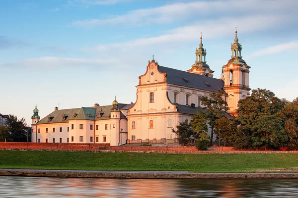 Cracow, kerk op de rots, Kosciol nb Skalce, Krakow — Stockfoto