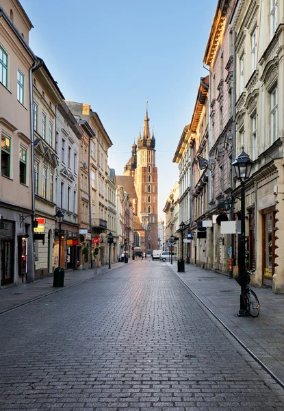 Cracovia calle a la catedral, Polonia —  Fotos de Stock