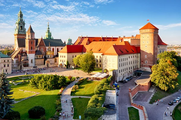 Krakau - Wawel kasteel ten dage — Stockfoto