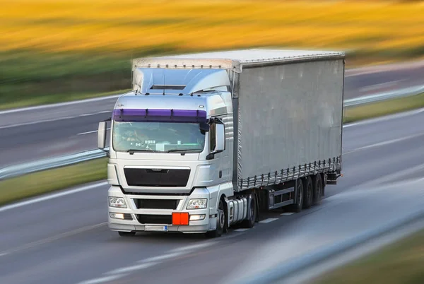 Turck Carretera Transporte Mercancías —  Fotos de Stock