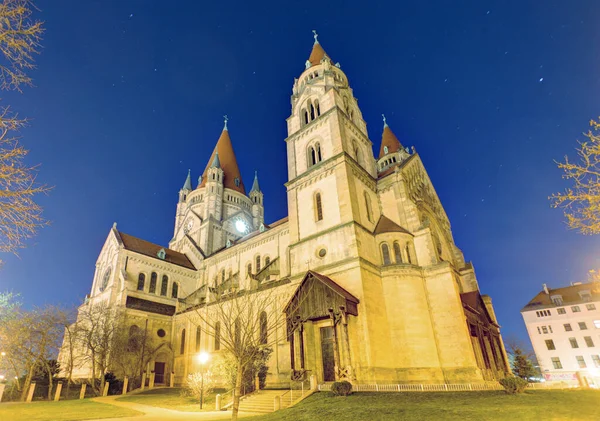 Вена Церковь Святого Франциска Ассизского — стоковое фото