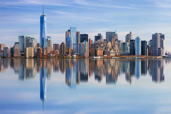 Вид Манхэттен Нью Йорк — стоковое фото