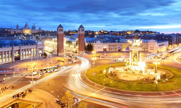 Barcelona Skyline Plaza Espana — Stock Photo, Image