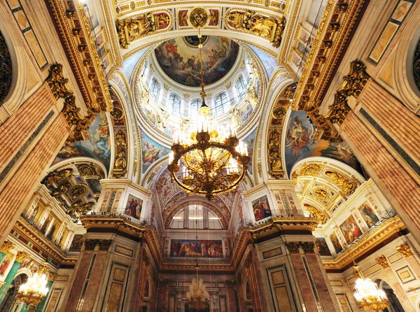 Sankt Petersburg Ryssland Augusti 2018 Detalj Interiören Sankt Isaacs Katedral — Stockfoto