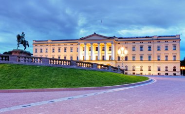 Royal palace in Oslo clipart