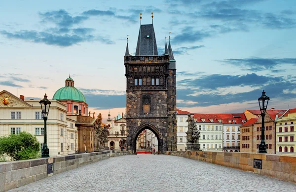Prague vue depuis le pont de Charles — Photo