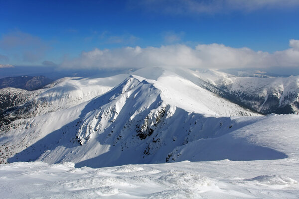 Winter mountain landscape