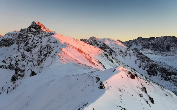 Montanha de inverno na Polónia, Kasprowy — Fotografia de Stock