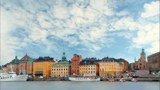 Stockholm-gamla stan — Stockvideo