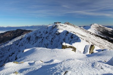 Slovakya, düşük Tatras kış dağ