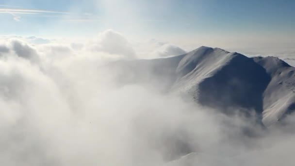 Invierno Eslovaquia montaña - Time lapse — Vídeo de stock