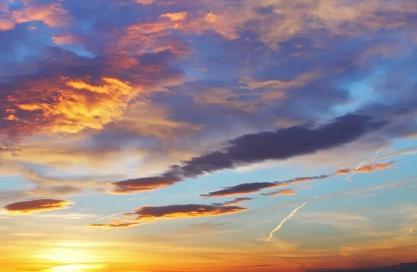 Só o pôr-do-sol — Fotografia de Stock