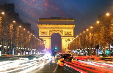 Champs Elysees caddesi Champs Elysées ve Arc de Triumph, Paris