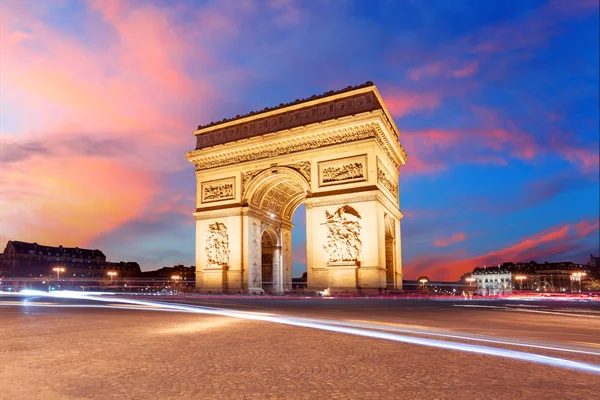 Paříž, arc de triumf, Francie — Stock fotografie