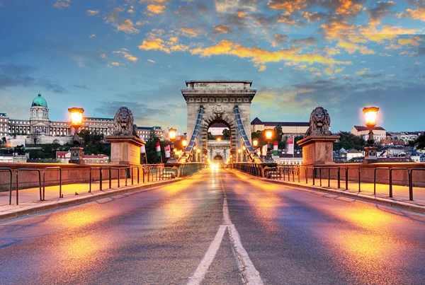 Ponte delle Catene Budapest — Foto Stock