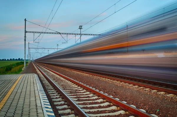 Concept d'entreprise de l'industrie ferroviaire des voyages et des transports — Photo