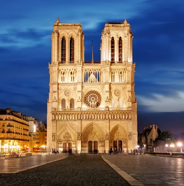 Notre dame in Parijs, Frankrijk — Stockfoto