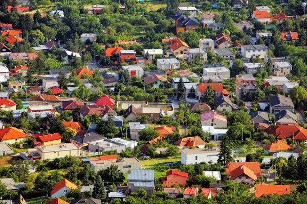 Dorpshuis - luchtfoto — Stockfoto