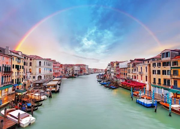 Gran Canal - Venecia desde el puente de Rialto — Foto de Stock