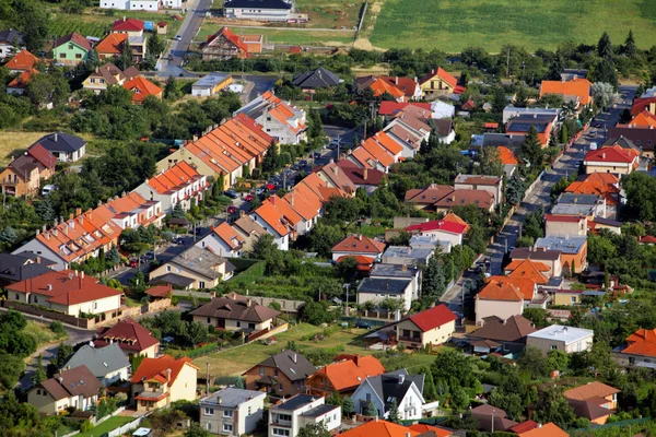 Village house - Aerial view — Stock Photo, Image