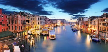 Rialto Köprüsü Venedik Panorama