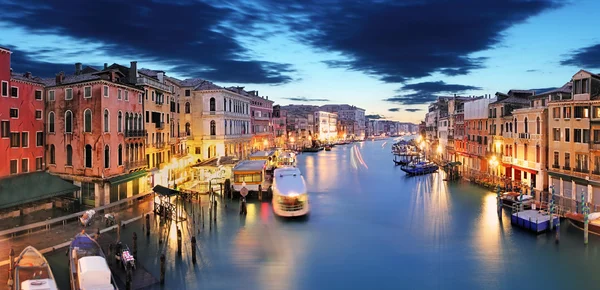 Panorama von venedig von rialto brücke — Stockfoto