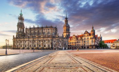 Dresden, Almanya bir gündoğumu